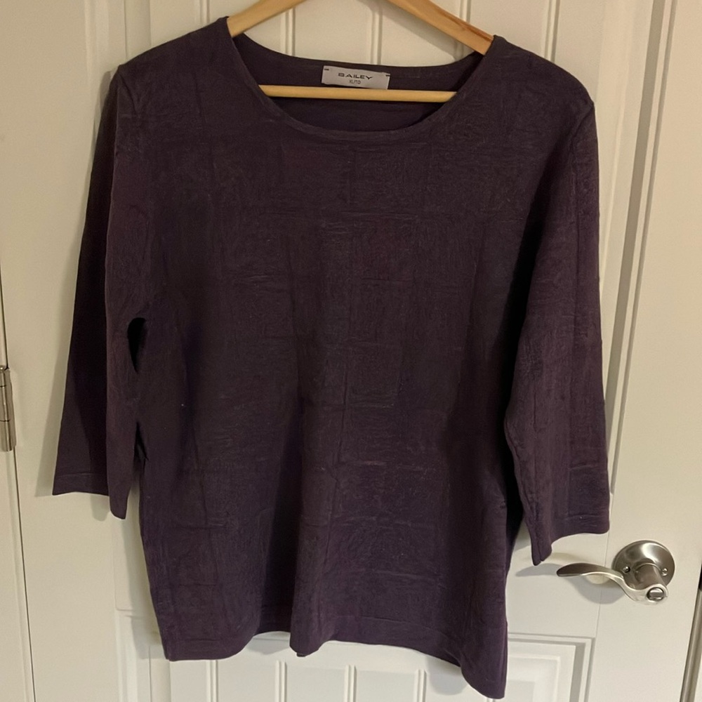 BRIAN BAILEY Sweater Light PURPLE XL LIKE NEW